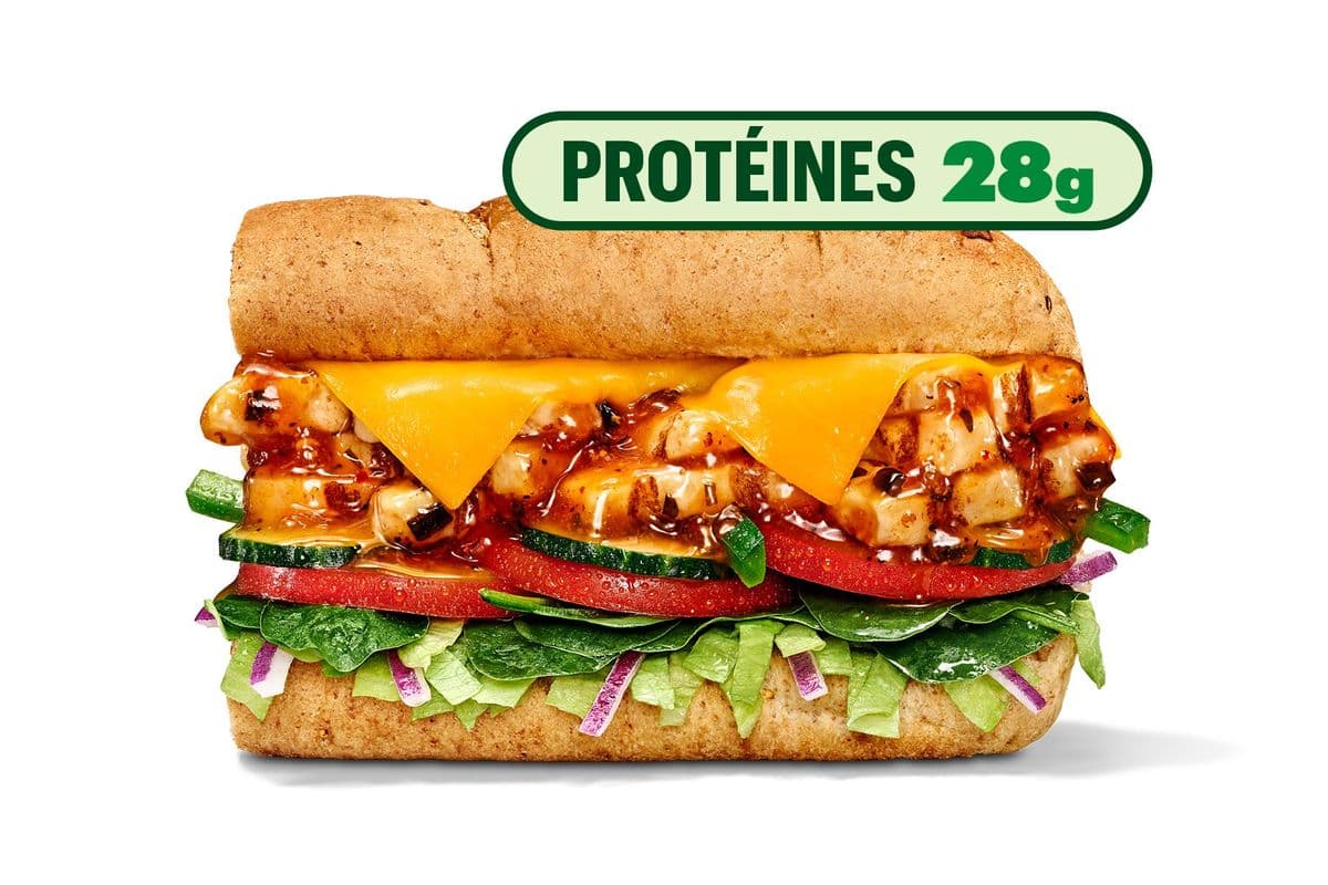 Le frais et actif poulet teriyaki aux oignons doux (6 po)