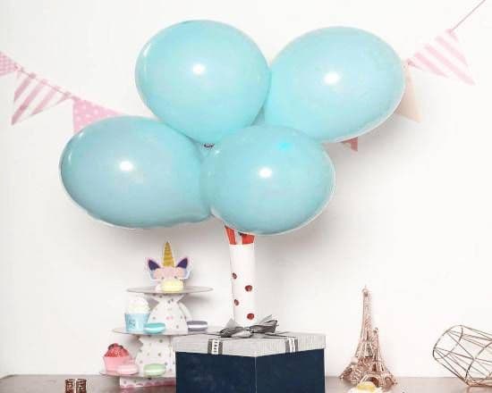 11" Latex Balloons - Bunch of 4 - Blue