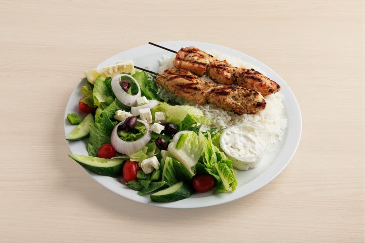 Chicken Souvlaki Dinner
