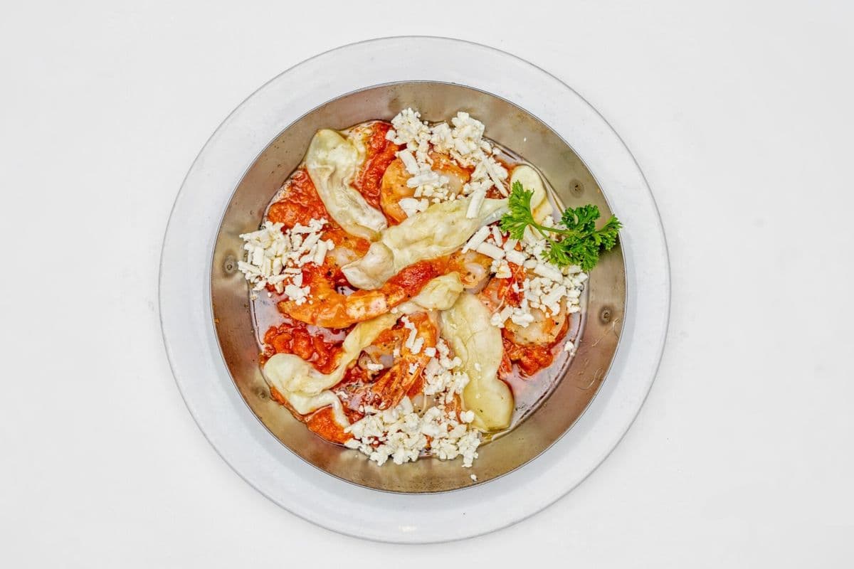 Prawns Saganaki Appetizer