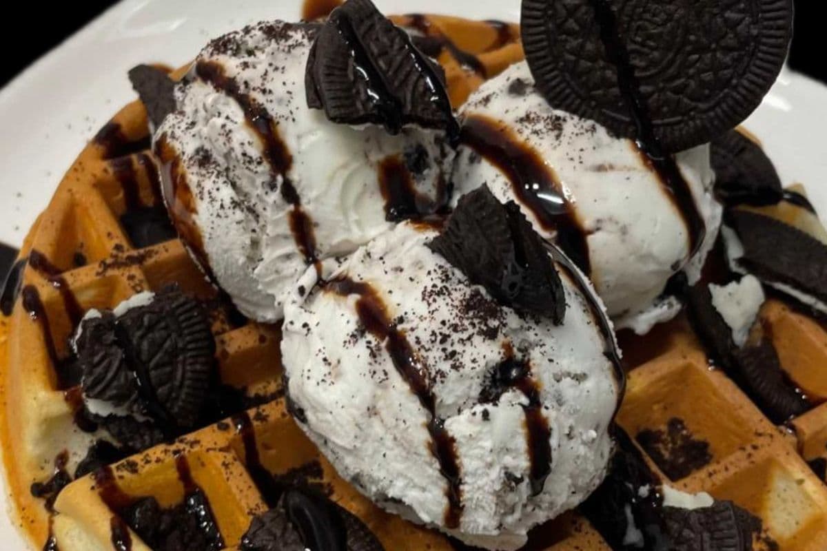 Oreo and Cookies Waffle 奧利奧冰淇淋鬆餅