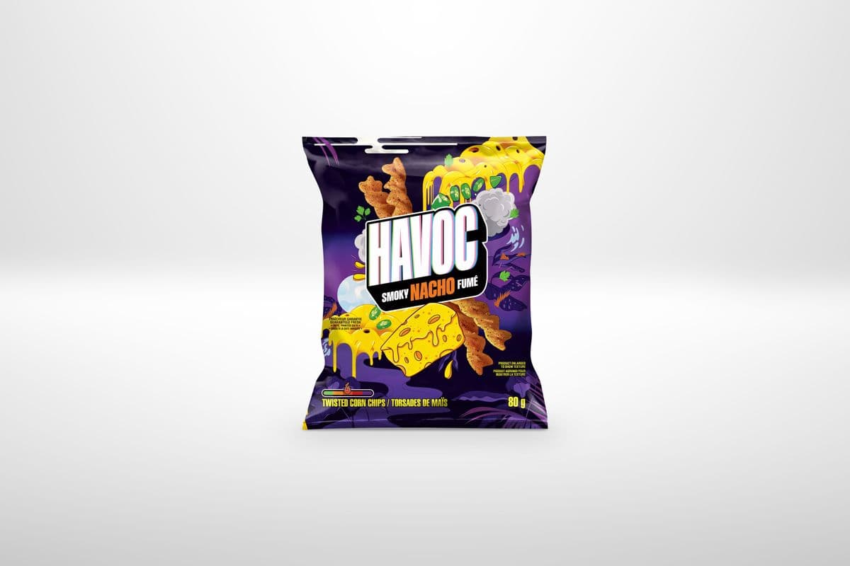 Havoc Smoky Nacho Twisted Corn Chips (80 g)