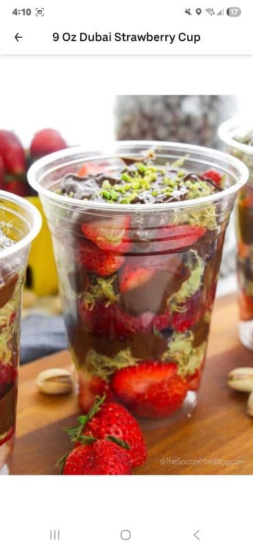 20 OZ Dubai Strawberry Cup