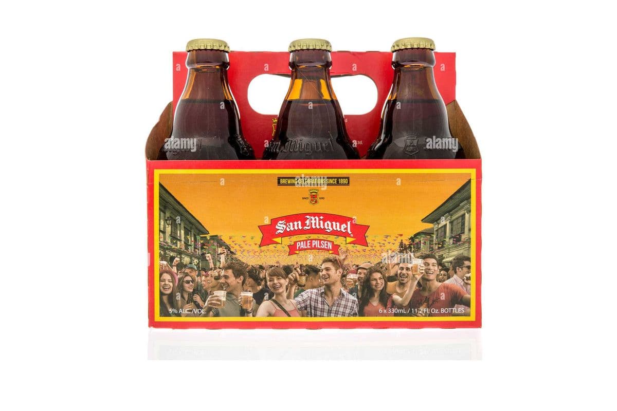 San Miguel Pale Pilsner (6 Pack Bottles) (6 x 330 ml Bottles)