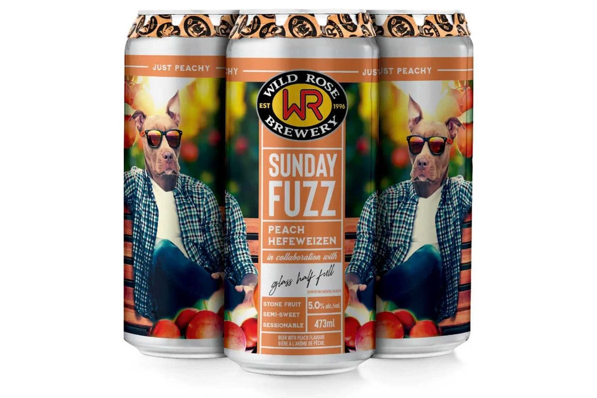 Wild Rose Sunday Fuzz Peach (4 x 473 ml)