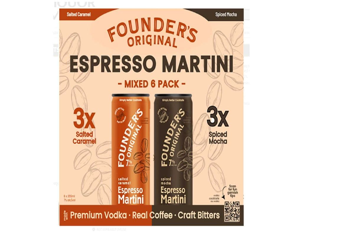 Founders Original Espresso Martini Mixed Pack (6 x 355 ml cans)