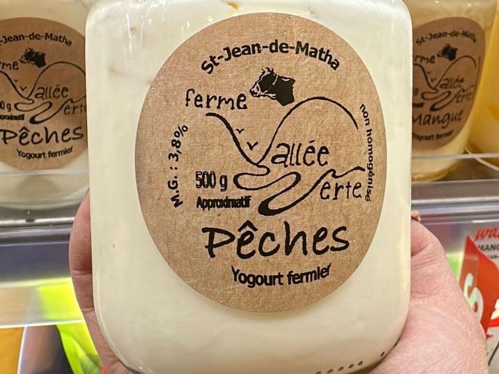 (CANADIAN) ST JEAN DE MATHA YOGURT PEACHES 500G 