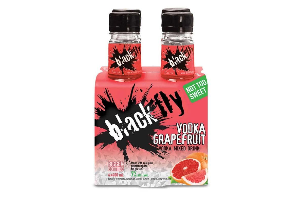 140091. BLACK FLY VODKA GRAPEFRUIT (4 x 400ML (BOTTLES))