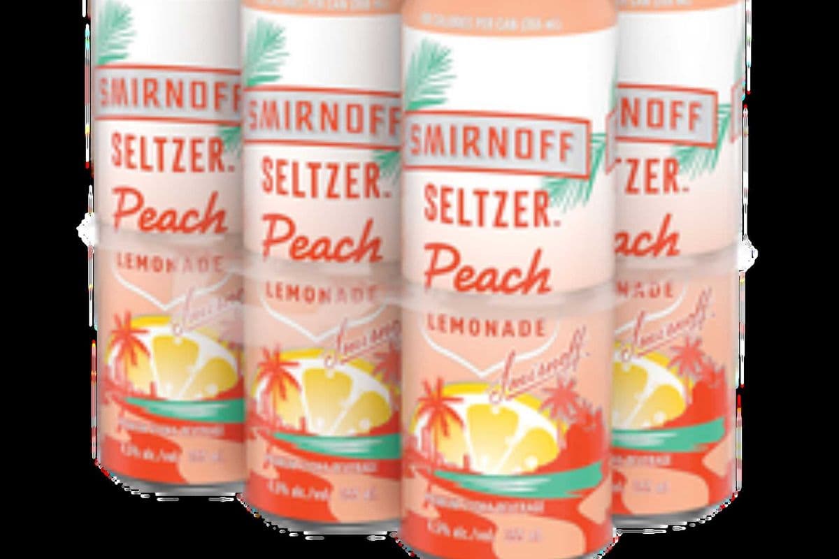 SMIRNOFF SELTZER PEACH LEMONADE (6 x 355ML CAN)
