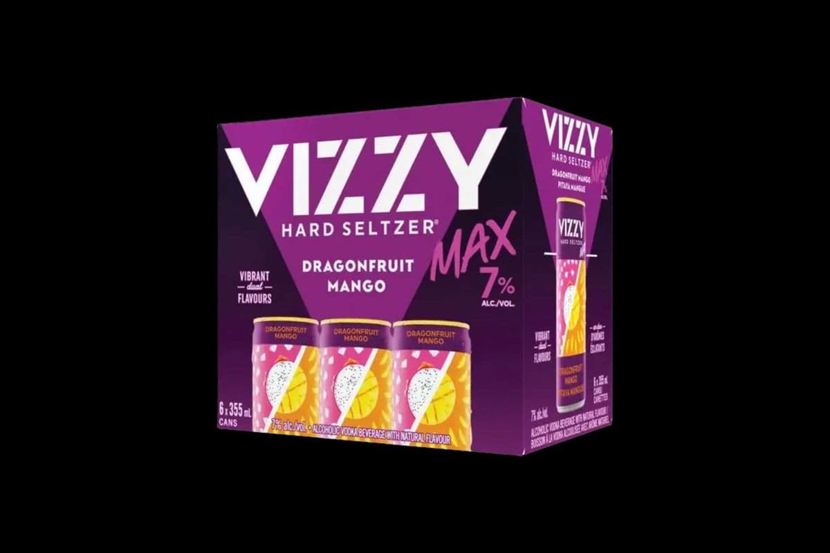 VIZZY HARD SELTZER DRAGONFRUIT MANGO 7% (6 x 355ML)
