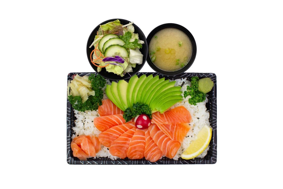 Salmon and Avocado Donburi
