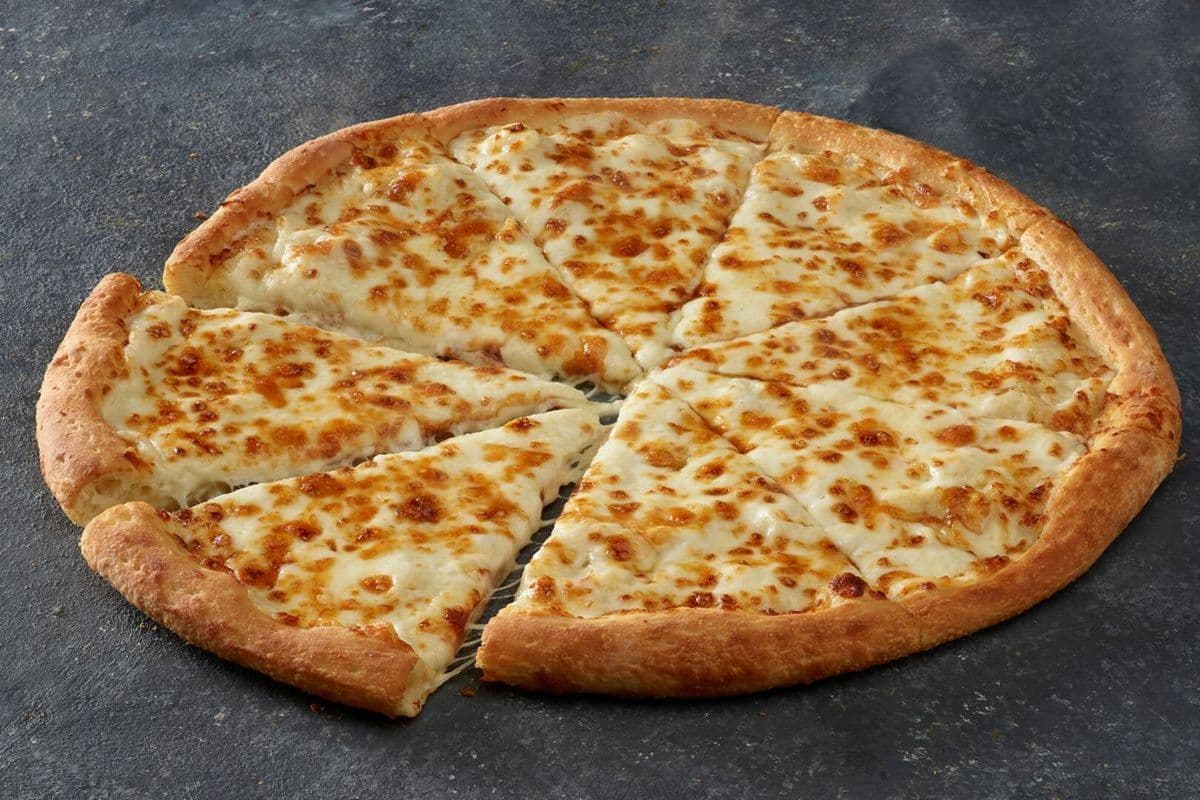 14" Pizza large Alfredo avec fromage supplémentaire / Large 14" Extra Cheesy Alfredo Pizza
