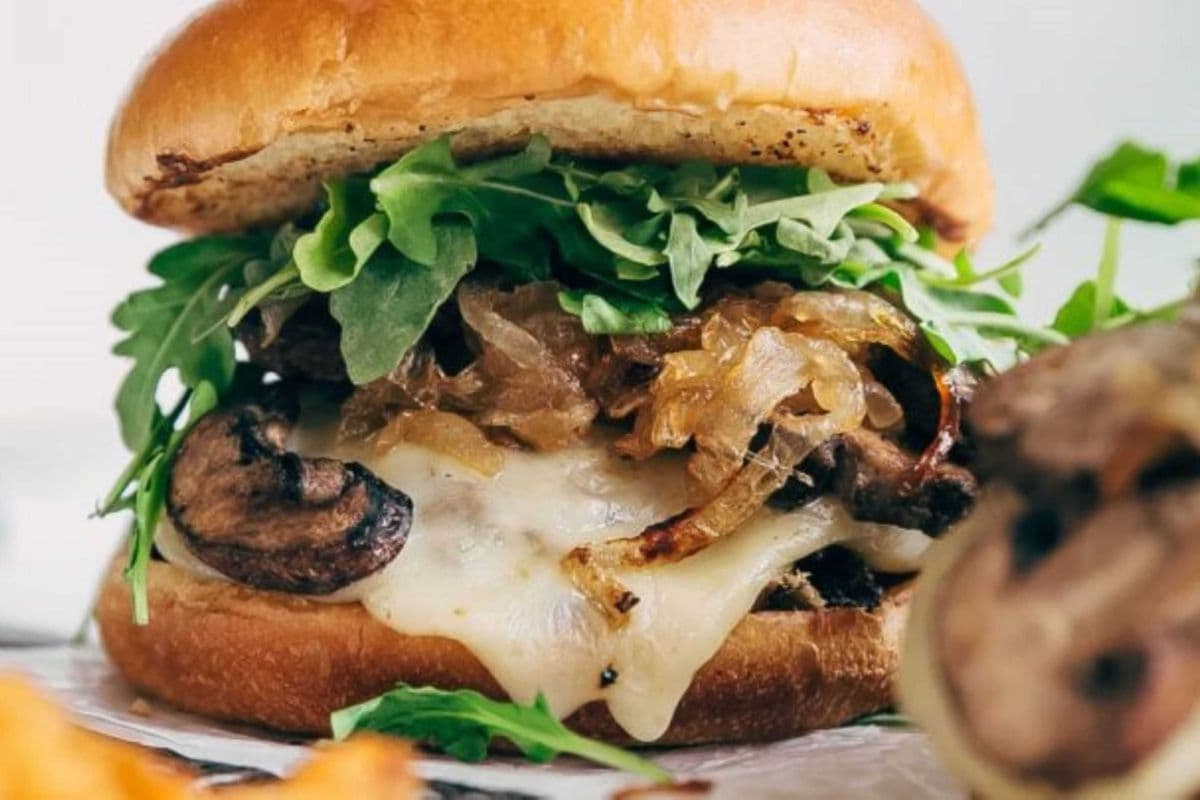 Mushroom Onion Cheese Burger