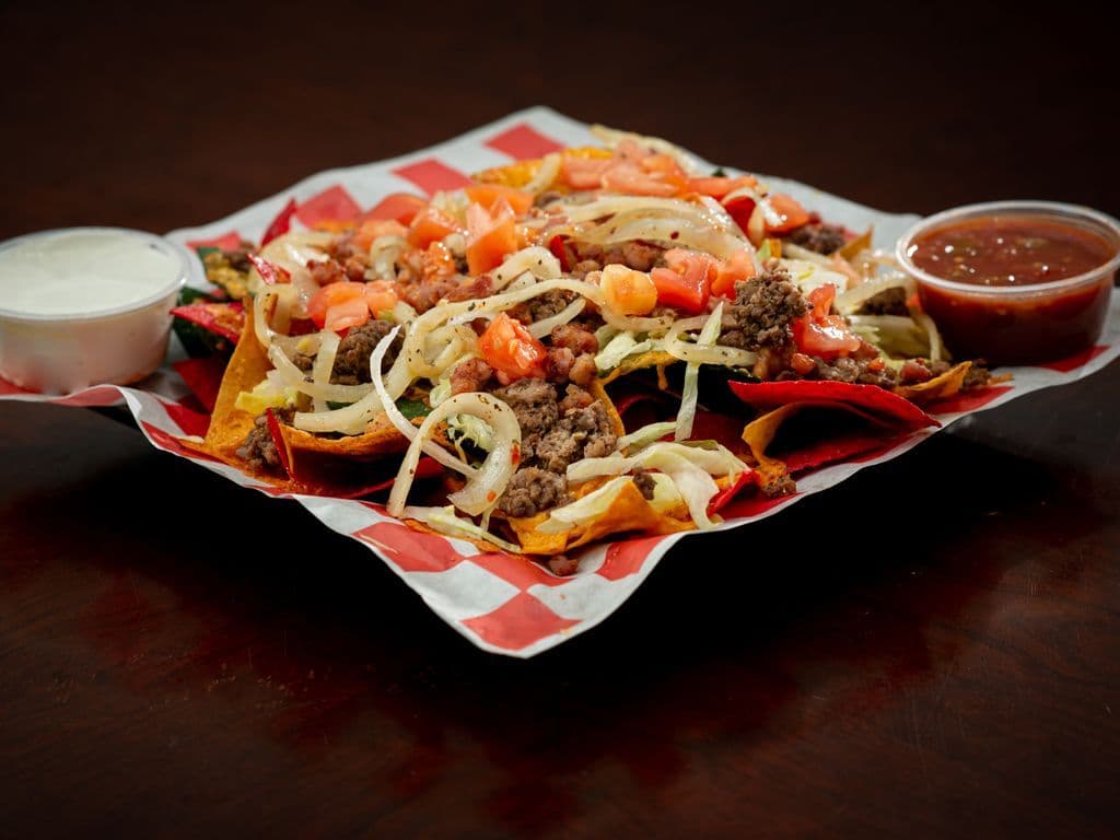 #8 Bacon Cheese Burger Nacho