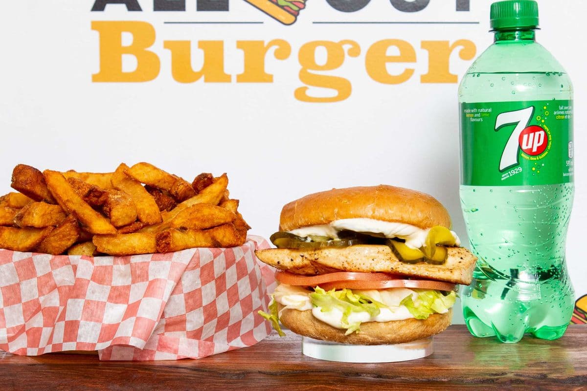 Grilled Chicken Burger Combo