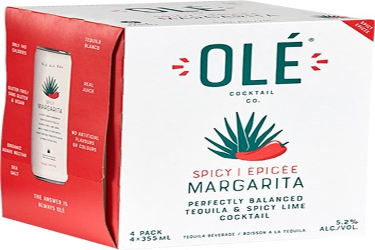 Ole Cocktail Spicy Margarita Can (4 x 355ML)