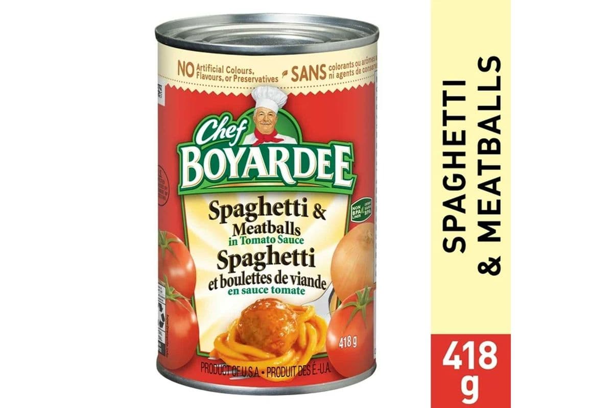 Spaghetti & meatballs Chef boyardee