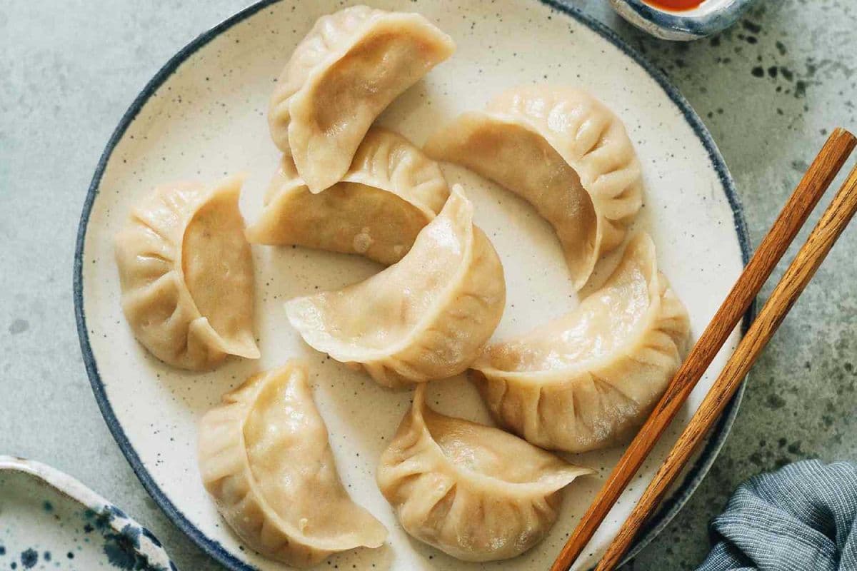 Pork and Chive Dumplings 猪肉韭菜蒸饺