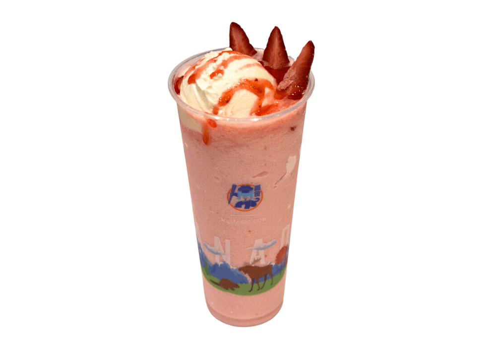 Fresh Strawberry Vanilla IceCream Smoothie / 草莓香草冰淇淋雪泥