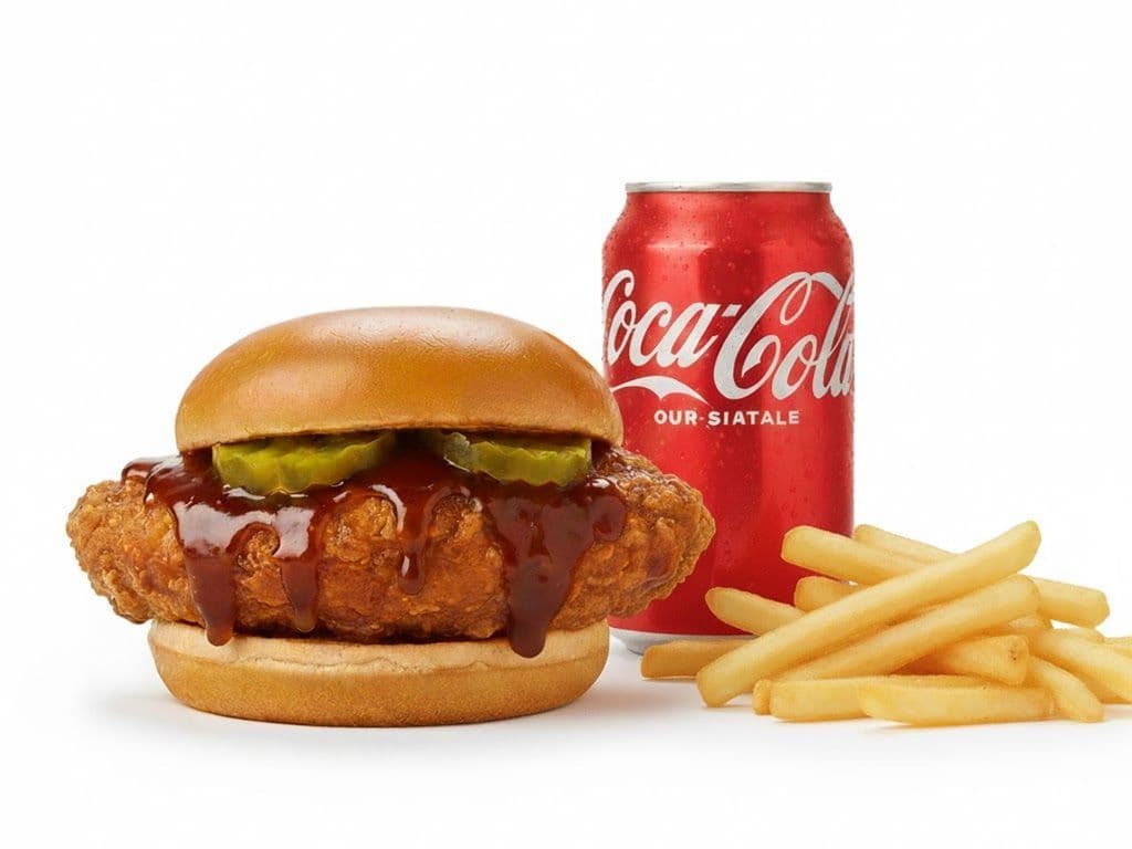 Honey Stung Crispy Chicken Sandwich -Meal