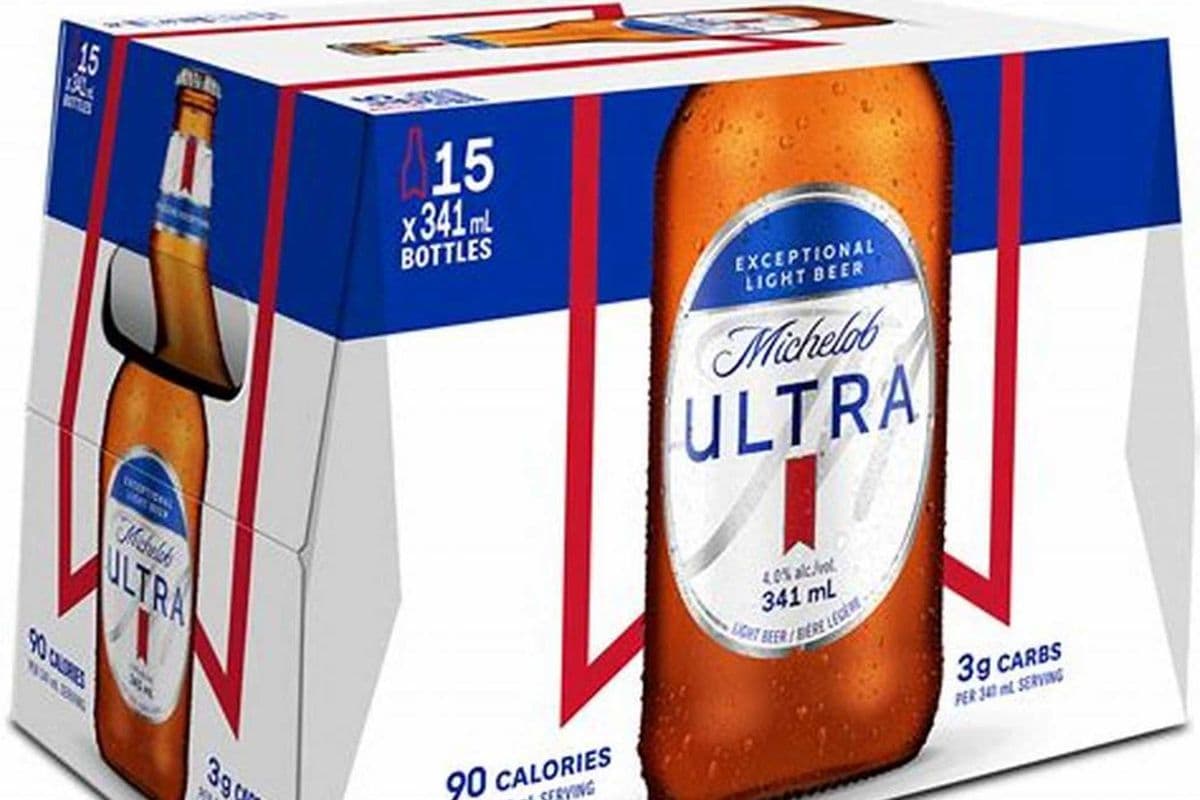Michelob Ultra Bottles (15 x 341 ml Bottle)
