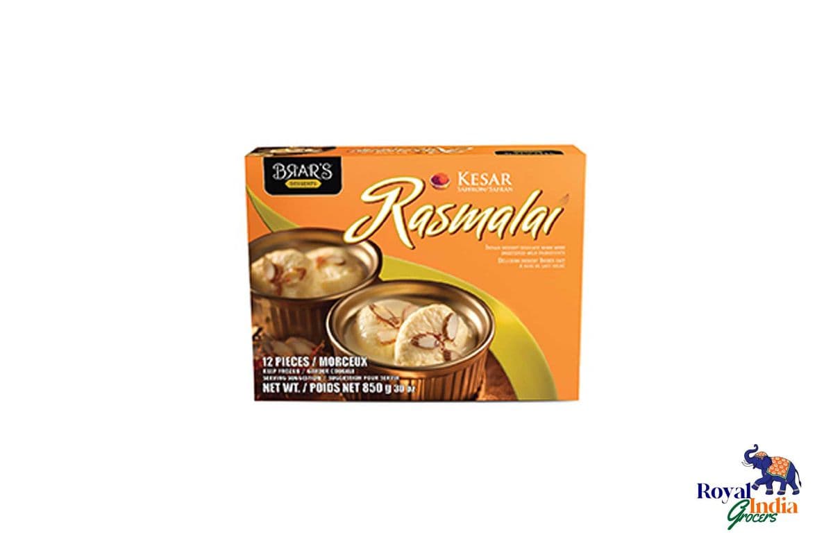 Brar's Kesar Ras Malai (12 pcs)