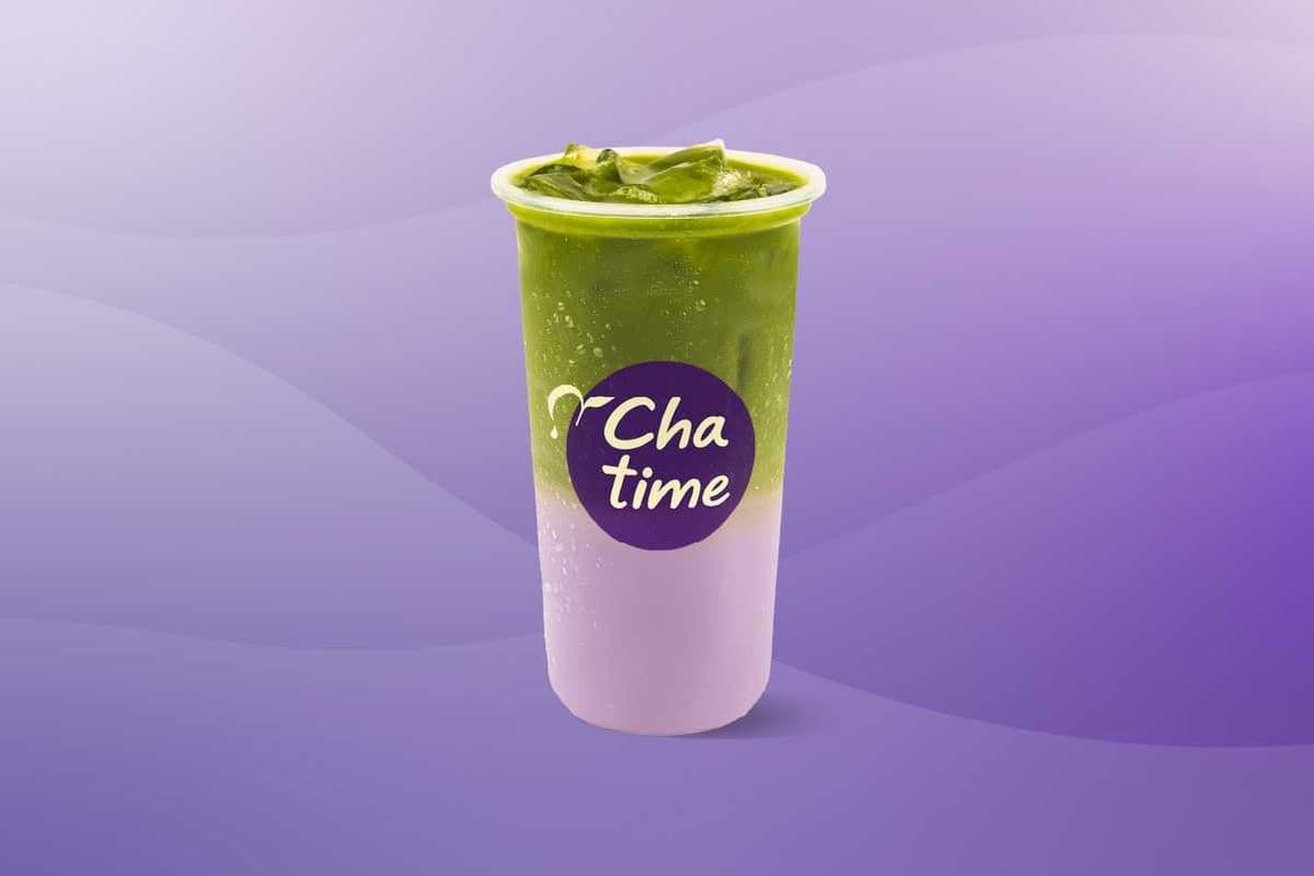 Ube Matcha Milk Tea