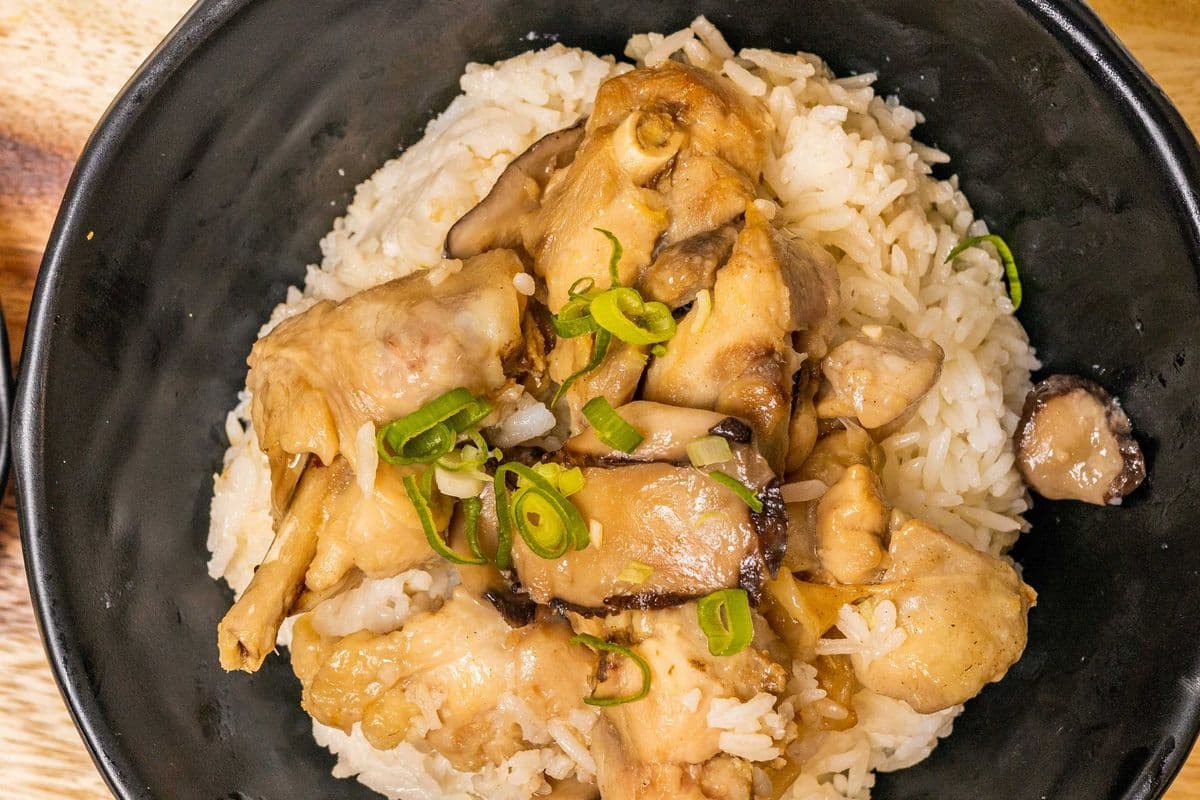Ginger Mushroom Chicken Rice Bowl
