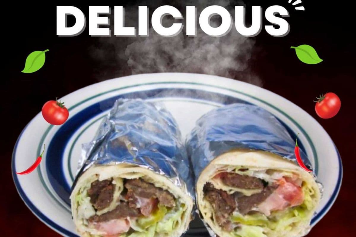 Large Beef Donair Wrap with Cheese