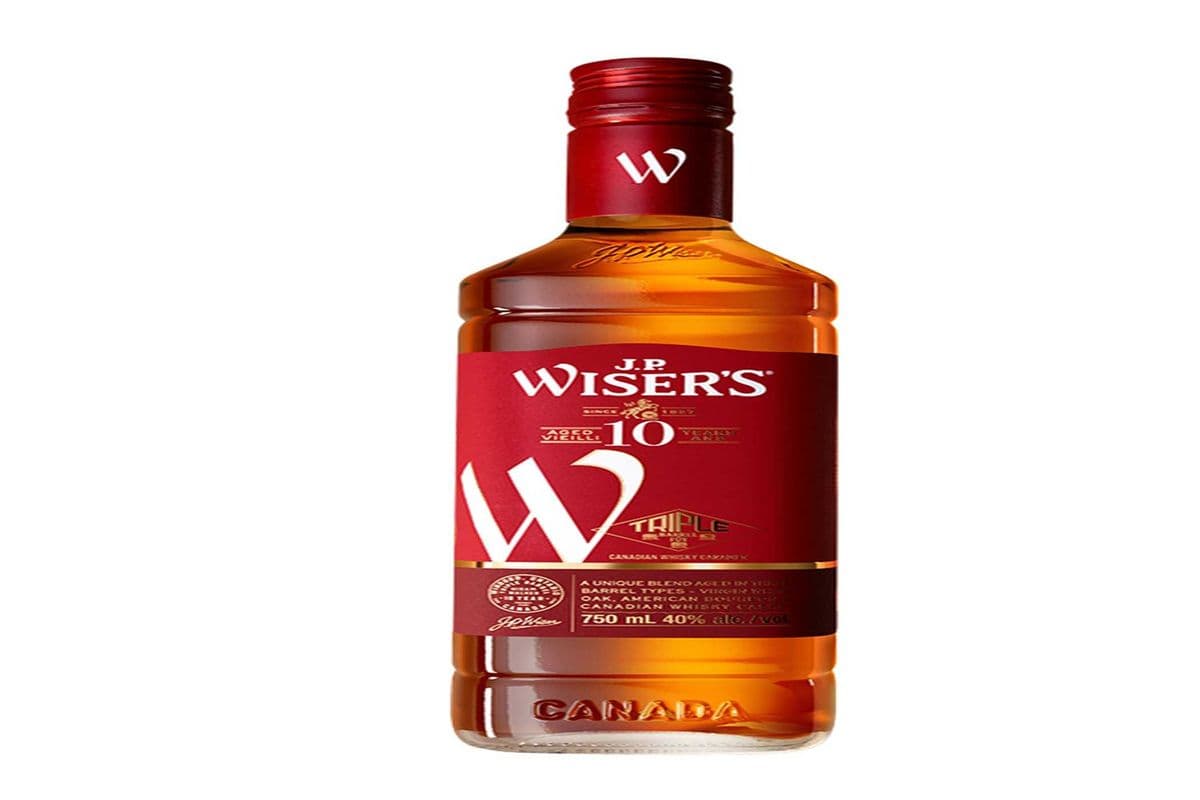 877328. J.P. WISER'S 10YO CANADIAN WHISKY (1 x 750ML)