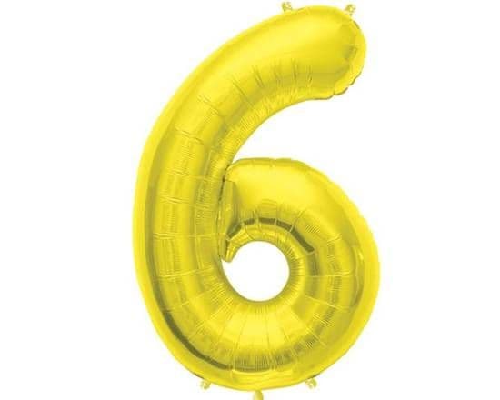 34" Gold Foil Balloon #6