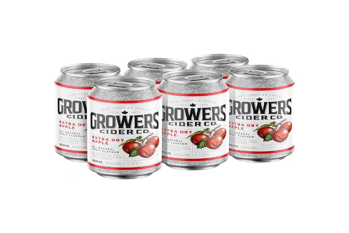801423. Growers Dry Apple (6 Cans) (1 x 6PC)