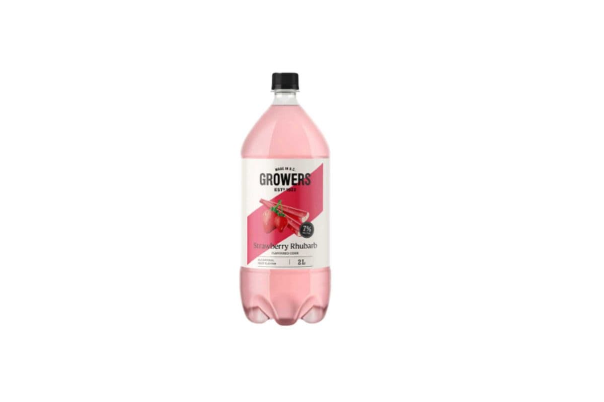 Growers's Strawberry Rhubarb Cider (1 x 2 L)