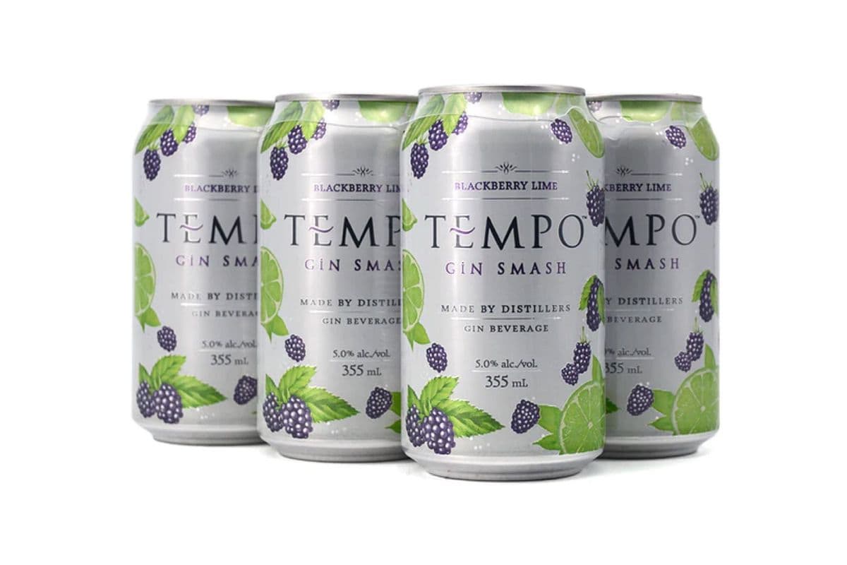 Tempo Gin Smash Blackberry Lime (6 x 355mL Cans)