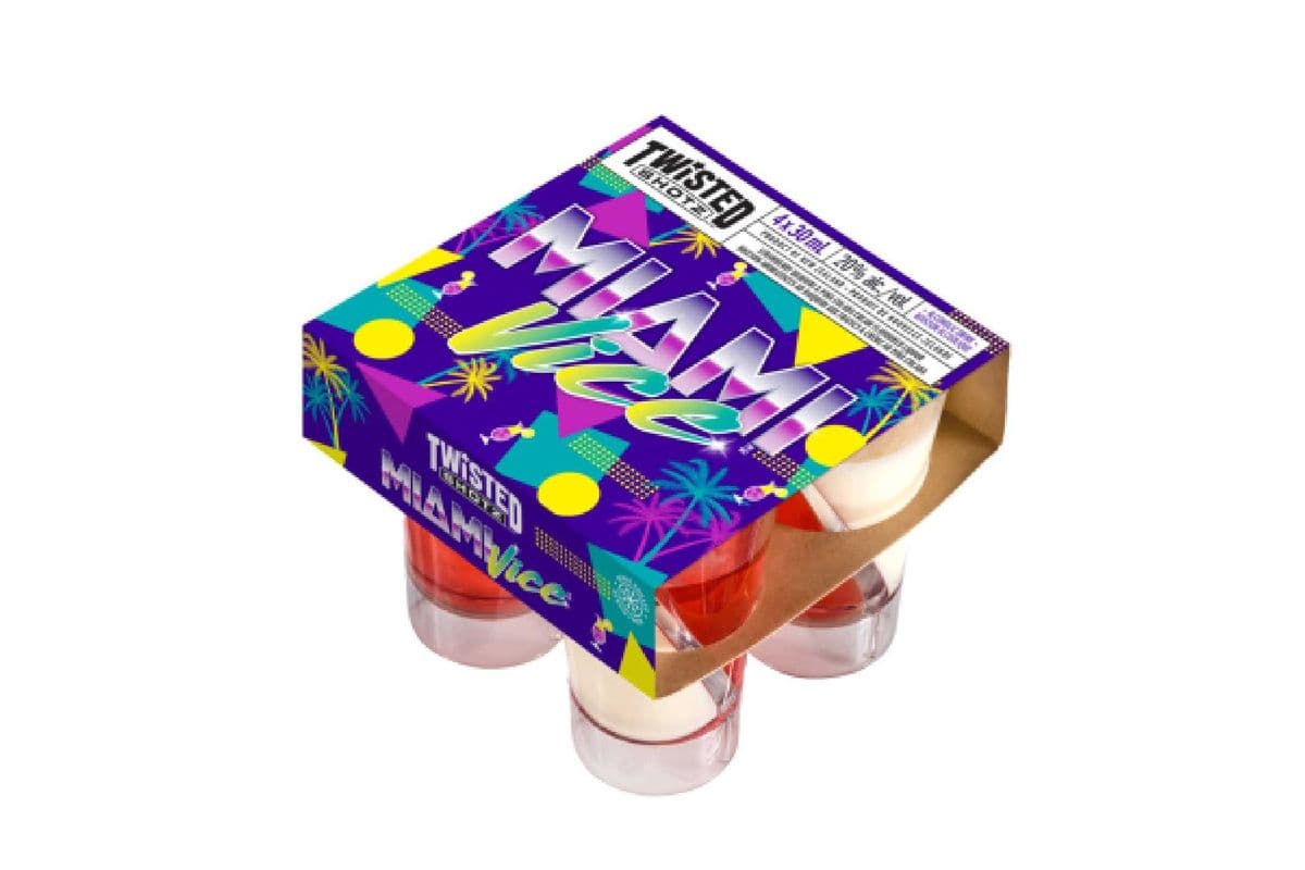 Twisted Shots Miami Vice shot (4 x 30ml)