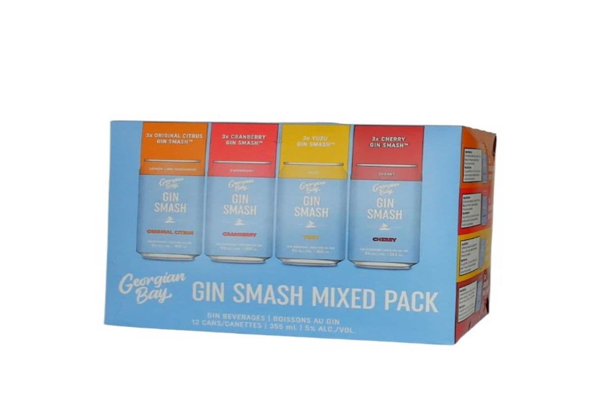 GEORGIAN BAY GIN SMASH MIXED 12 CANS (12 x 12*355ML CANS)