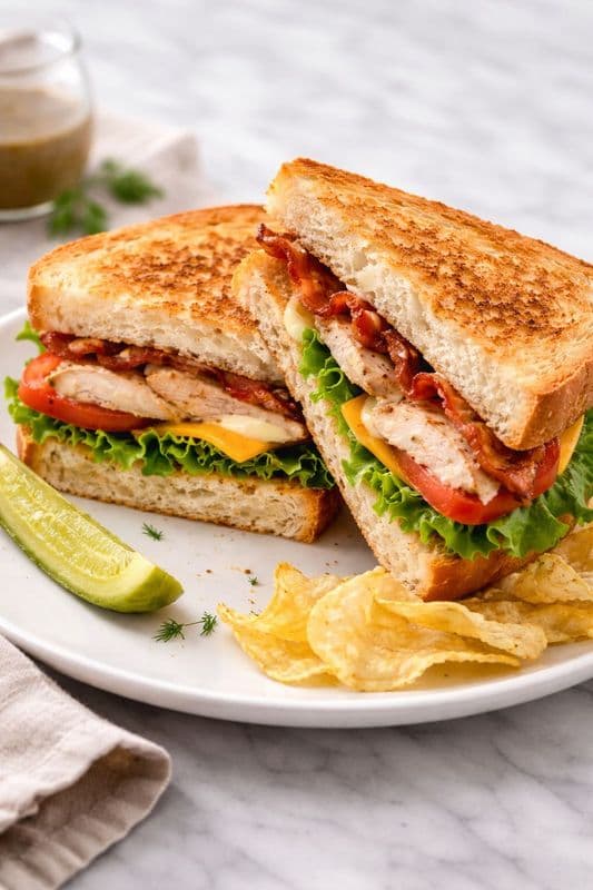 Chicken Breast Club Sandwich