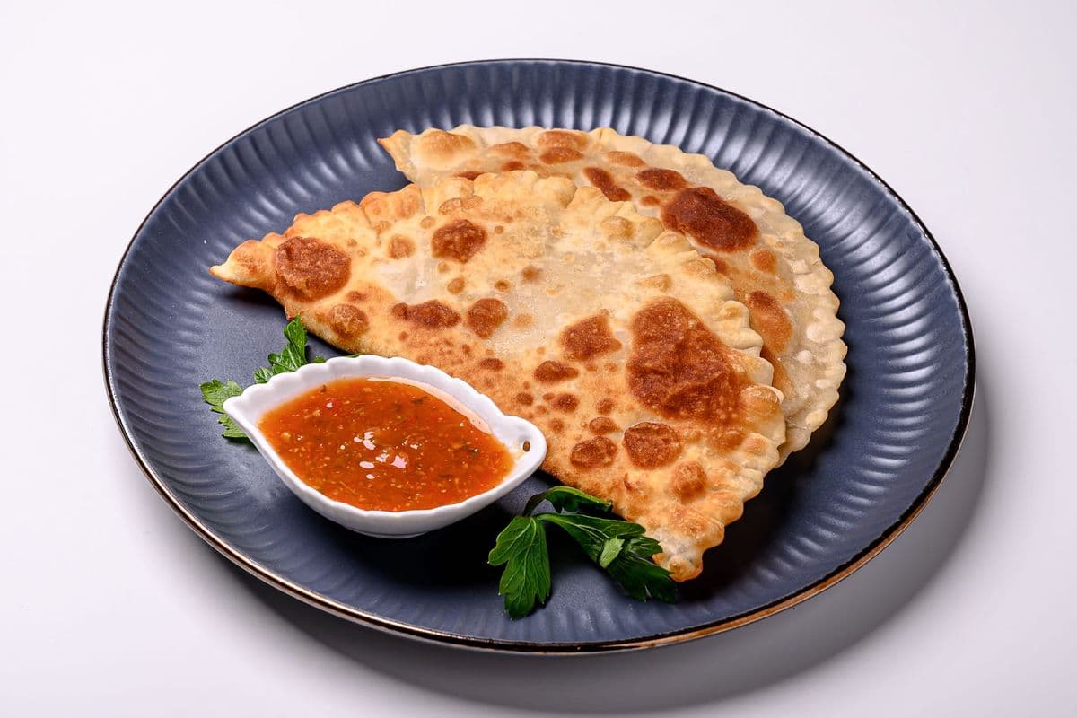 CHEBUREKS WITH PORK + ADJIKA (2pcs)