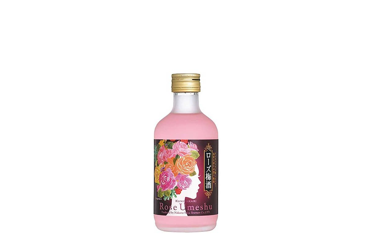 Nakano - Rose Umeshu JAPANESE PLUM WINE (1 x 300 ml Bottle)