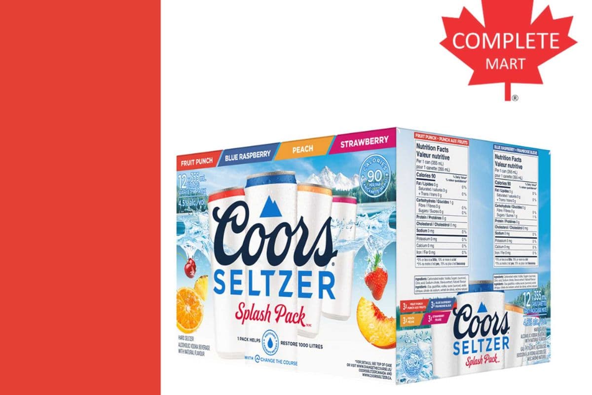 Coors Seltzer SPLASH Flavor 12-Pack (12 x 568ML)