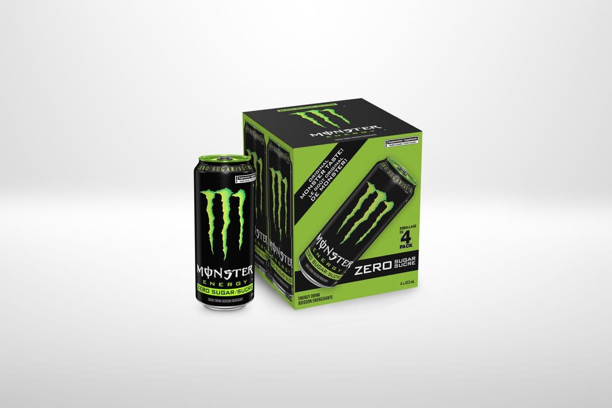 Monster Zero Energy Drink (4 Pack)