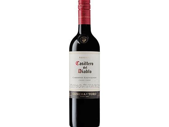 Casillero Del Diablo Cab Sauv, 750mL (12% ABV)