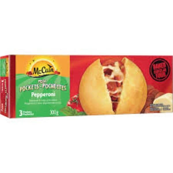 McCain Pizza Pochettes Pepperoni 300g/ McCain Pizza Pockets 3 Pepperoni 00g