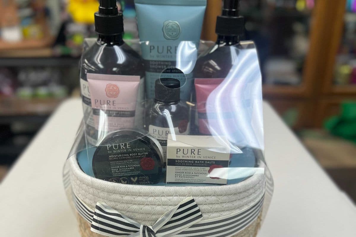 PURE body spa gift basket