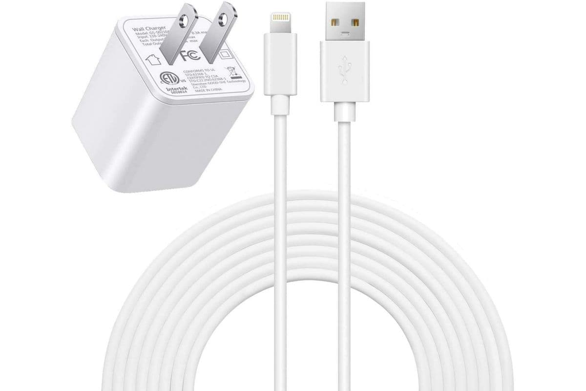 USB Power Adapter and Lightning Cable