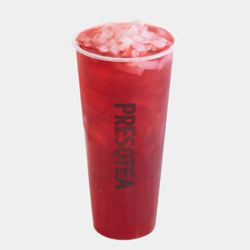 Blueberry Fruit Tea with Lychee Jelly / Thé au bleuet avec gelée de litchi