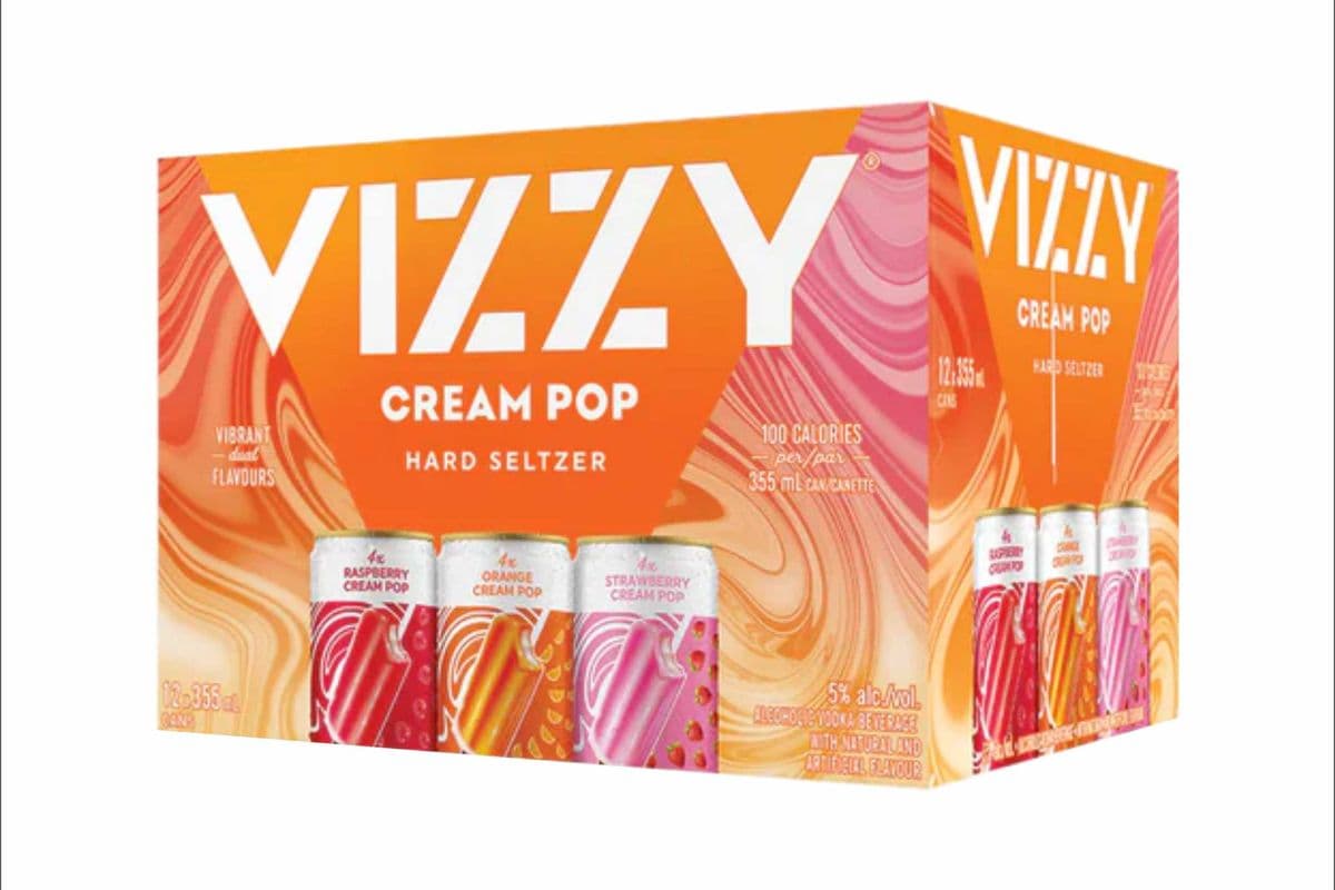 Vizzy Mixer Cream Pop (12 Pack) (1 x 355ml)