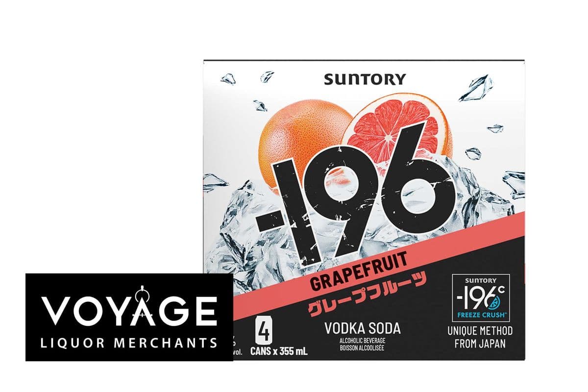-196 Grapefruit Vodka Soda (4 x 355 ml)