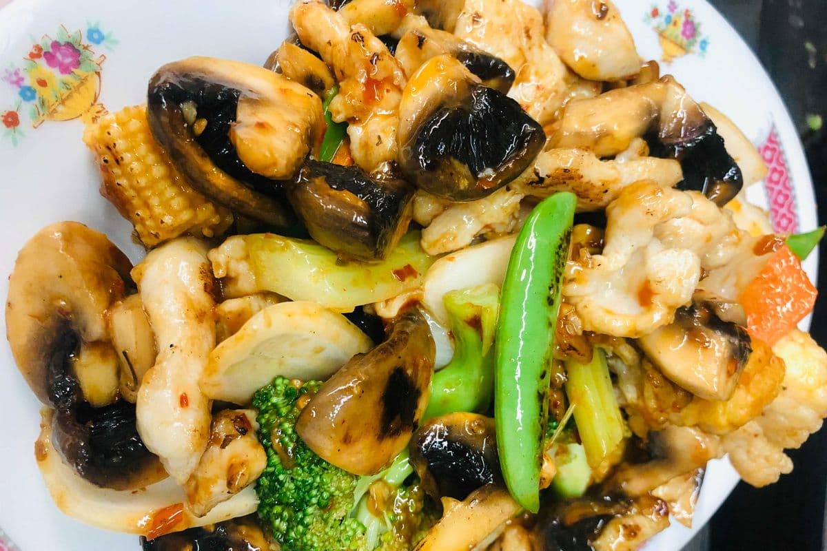 Grilled Mushroom Chicken (Spicy)