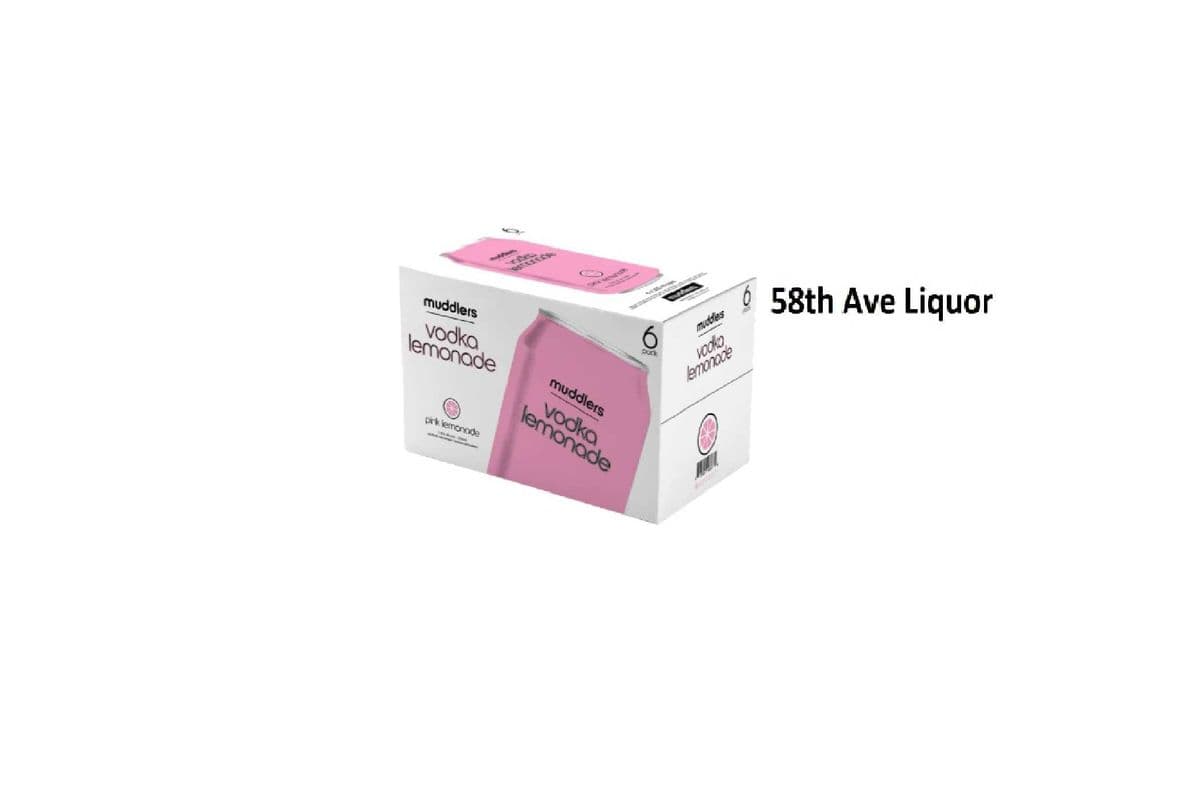 MUDDLERS - VODKA PINK LEMONADE CANS (1 x 6x355ML)
